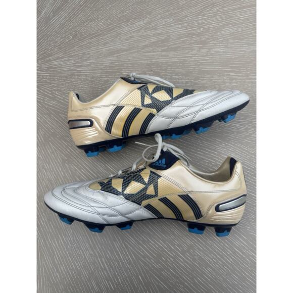 Addidas Predator Cleats Size 13 US White Blue And Yellow No Box main image 11